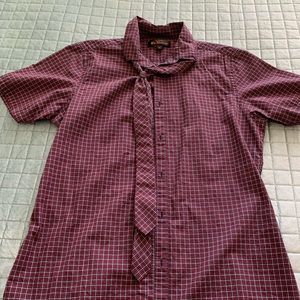 Ben Sherman button-up shirt with tie.